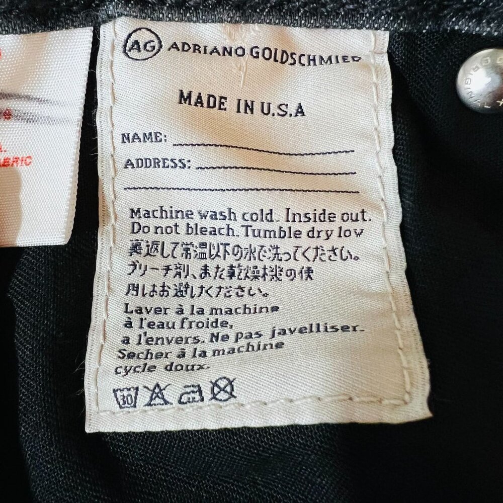 AG Adriano Goldschmied The Stevie Slim Straight Fit Womens Jeans Dark Wash 30R - Picture 9 of 15